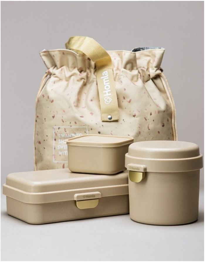 Pusdienu kaste "TORRONE Small Beige"