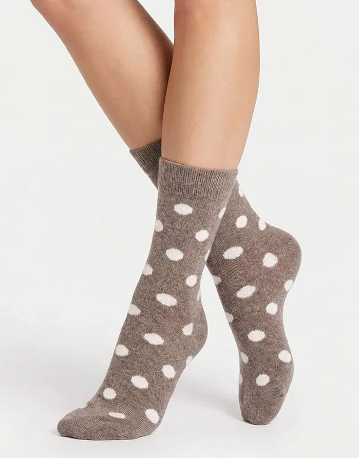 Women's socks "Angora F30 Coffe"