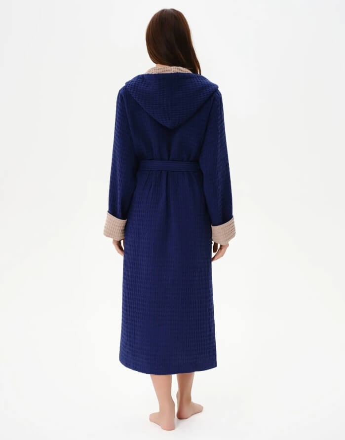 Peldmētelis "Waffle Oms Navy"