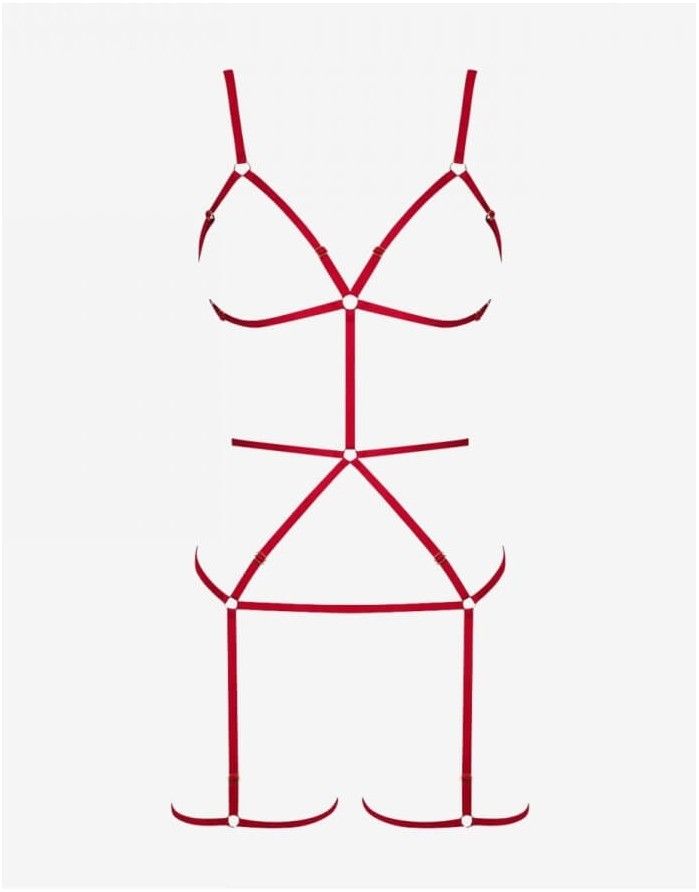 Body Harness "Vanessa Red"