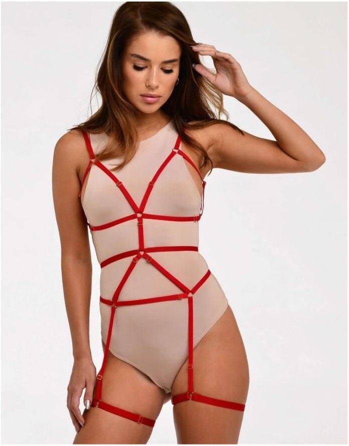 Ķermeņa iejūgs "Vanessa Red"