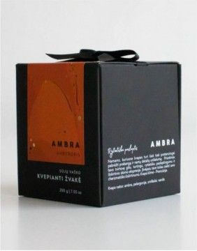 Aromātiskā sojas vaska svece "Ambra"