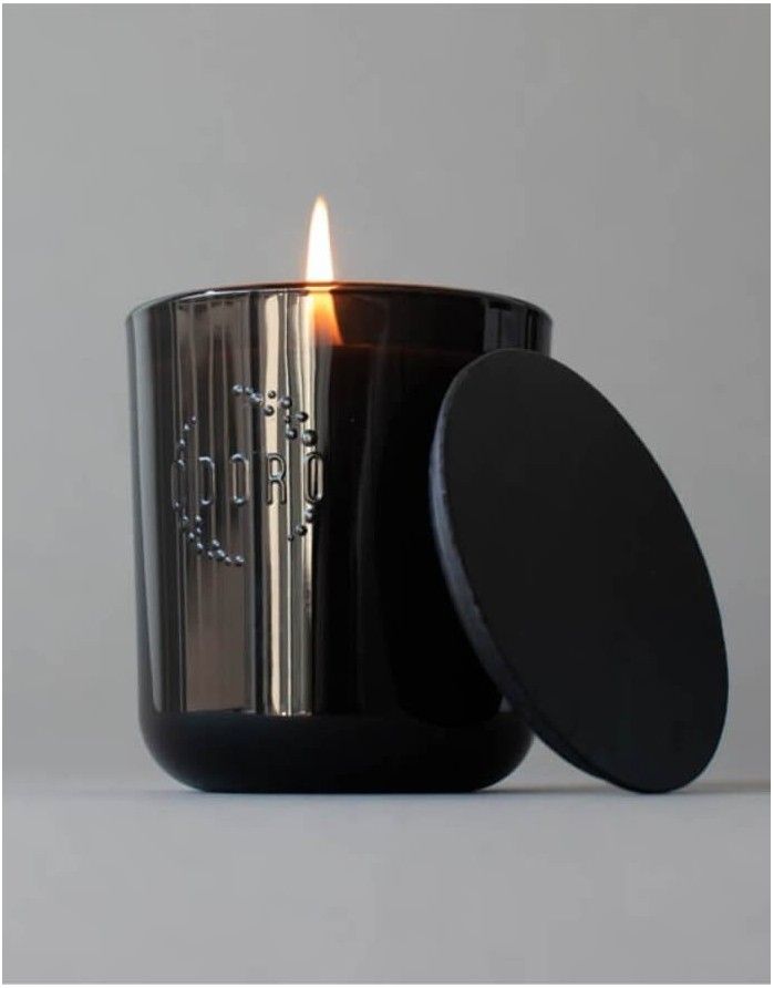 Scented soy wax candle "Ambra"