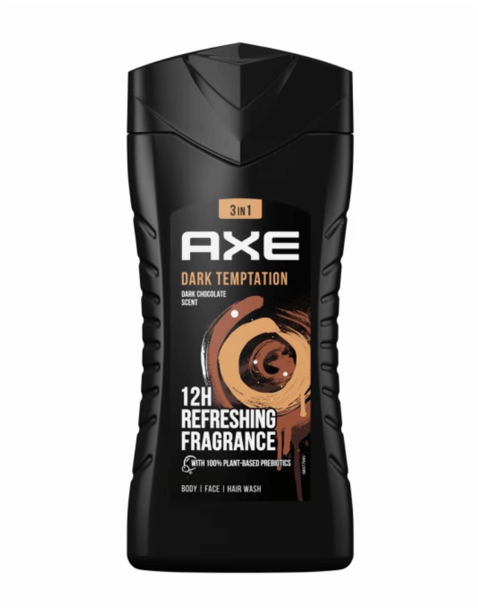 Dušas želeja "AXE Dark Temptation 3in1", 250 ml