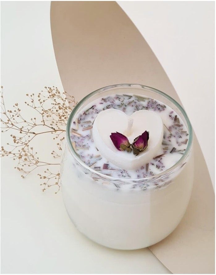 Soy wax candle "Heart"