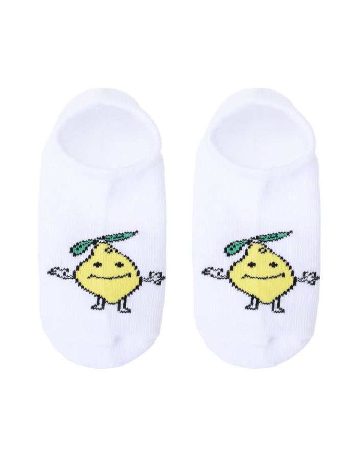 Children's socks "White  Lemon"