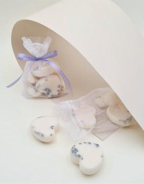 Aromatic soy wax bag "Lavender Heart" 5 pcs