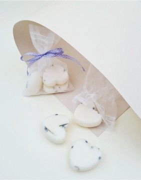 Aromatic soy wax bag "Lavender Heart" 3 pcs