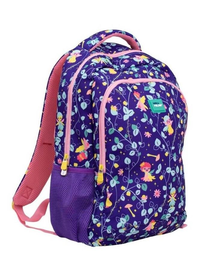Backpack with 2 zippers Fairy Tale Lilac 21 l