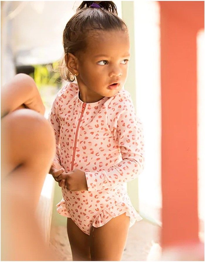 Peldkostīms "Panterprint Old Pink"