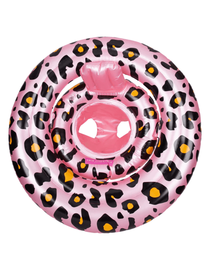 Piepūšams ritenis "Pink Leopard" 0-1m.