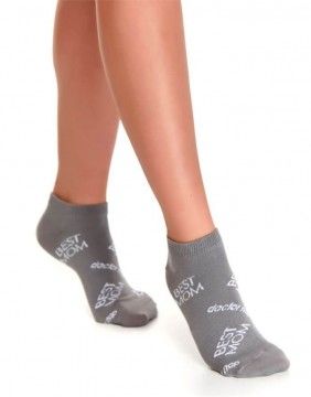 Socks Gift set for HER "Best Mom Grey"