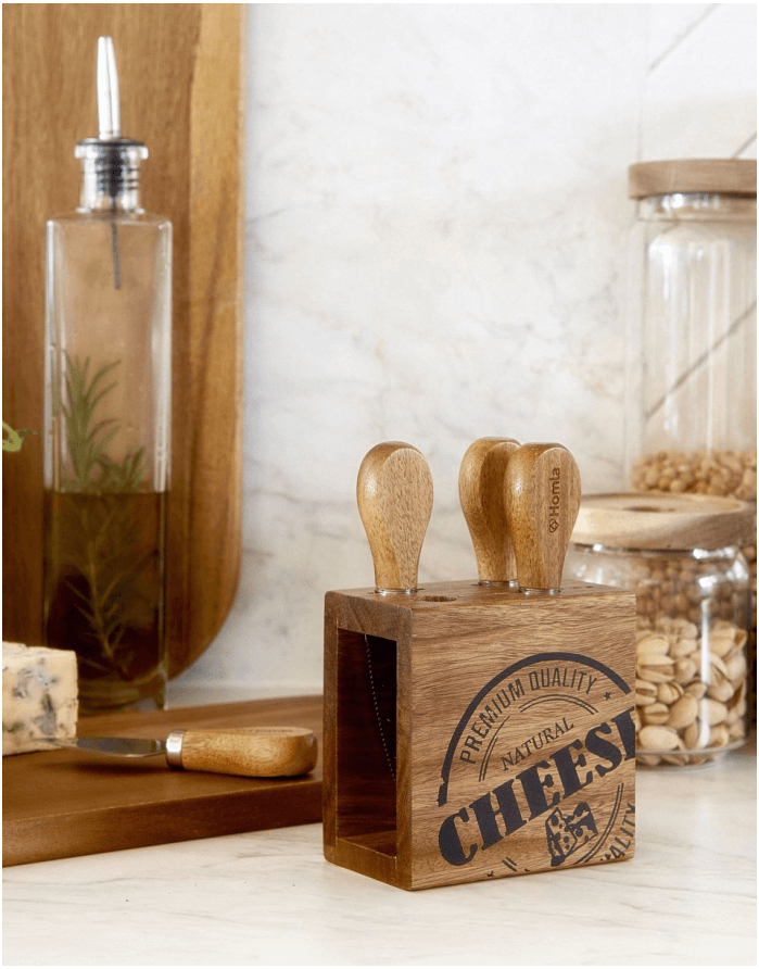 Набор сырных ножей "Mooka" 4 шт.