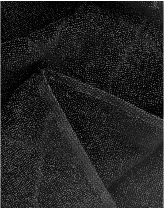 Cotton Towel "Samine Black"
