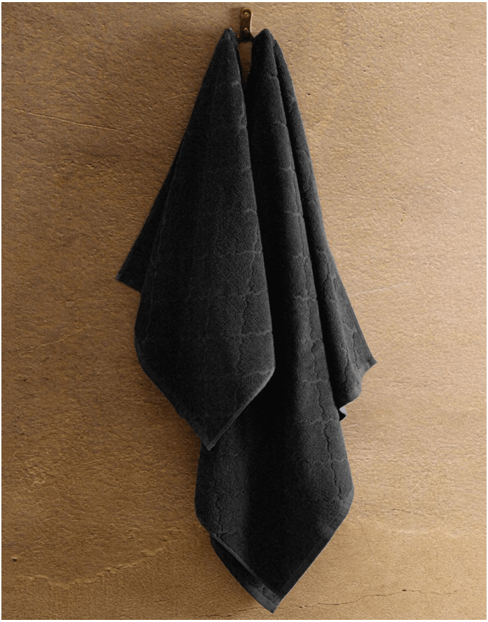 Cotton Towel "Samine Black"
