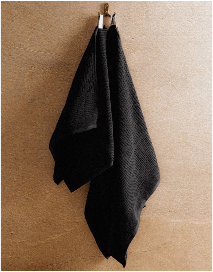 Kokvilnas dvielis "Naltio Black"