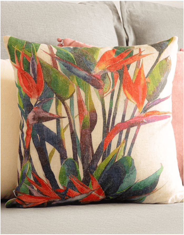 Spilvenu pārvalks "Heliconia" 45x45 cm