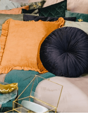 Decorative pillow "Ollie Black" 40 cm