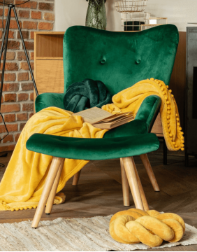 Decorative pillow "Solmi Green" 27 cm
