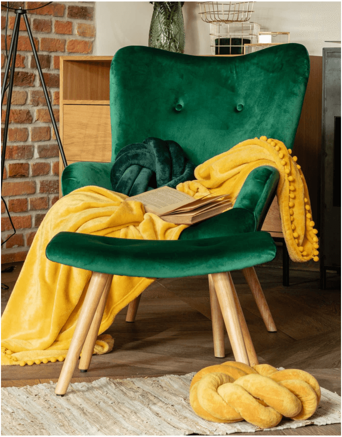 Декоративная подушка "Solmi Green" 27 см