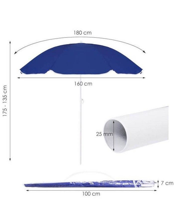 Beach umbrella "Deep Sea"