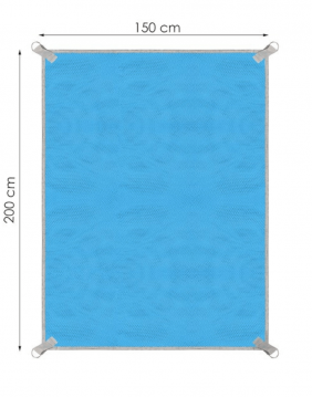 Pludmales sega Blue 200x150 cm