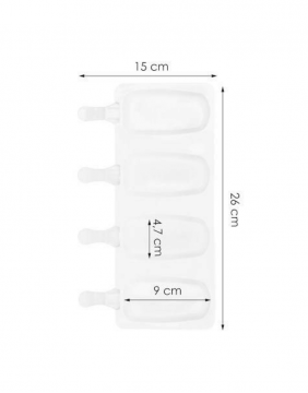 Silicone ice cream moulds