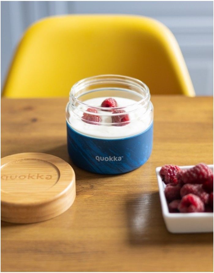Glass container "Wood Grain", 500 ml