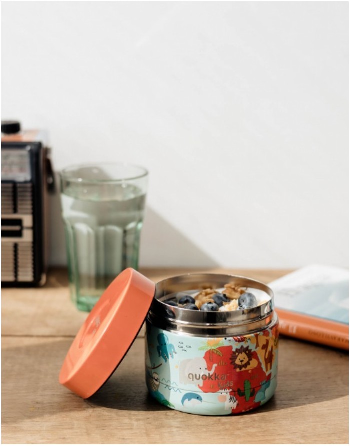 Thermo food jar "Mini zoo", 369 ml