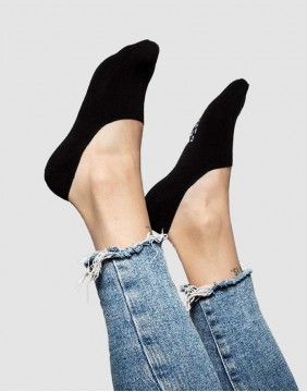 Women's socks "Bamboo Invisible Black"