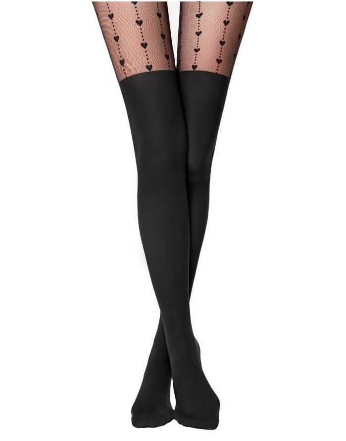 Women's Tights "Hearts" 50 Den
