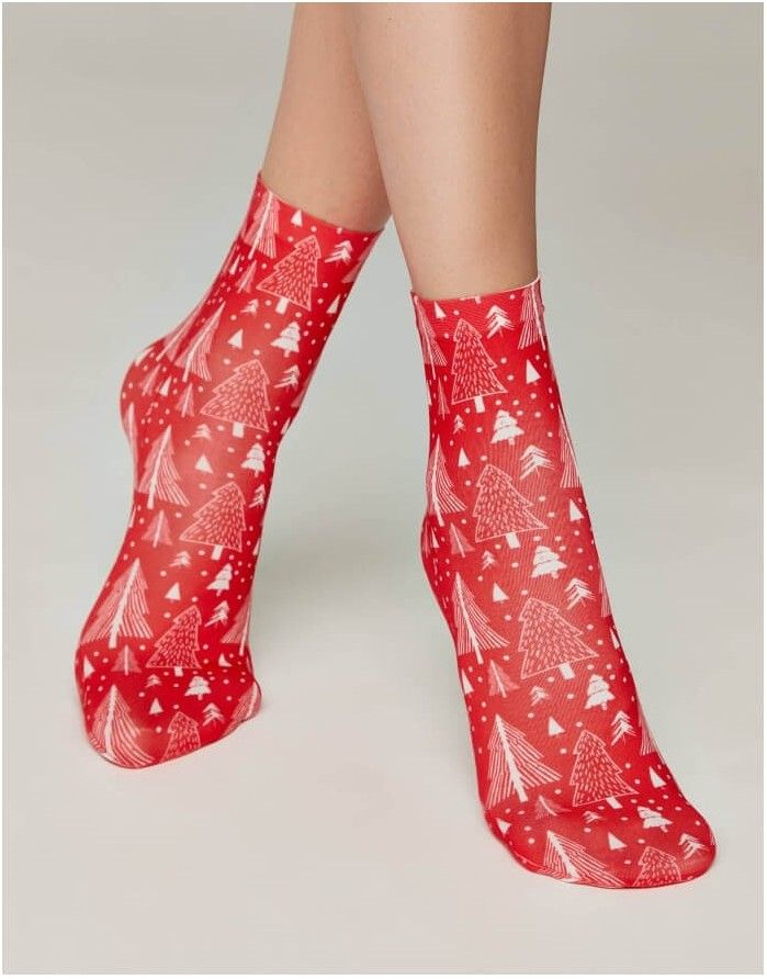 Women's socks "X-MAS Tree"
