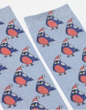 Women's socks "X-MAS Bird"