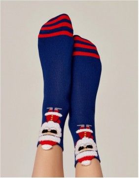 Women's socks "Christmas Guy"