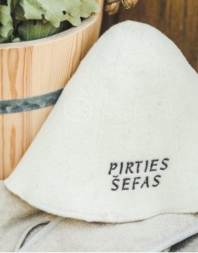 sauna hat "Pirties Šefas White"