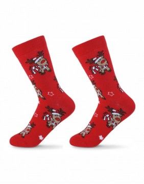 Women's socks "Christmas Moose" BE SNAZZY - 1
