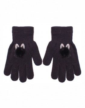 Mittens "Fluffy Bunny Black" BE SNAZZY - 1