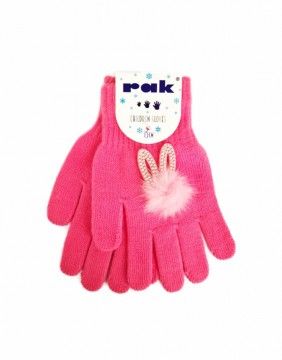 Mittens "Fluffy Bunny Bright Pink" BE SNAZZY - 1