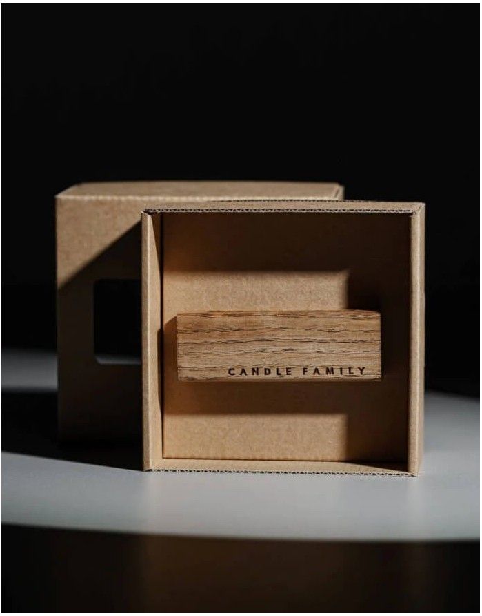 Oak Car Fragrance "Evening" CANDLE FAMILY - 1