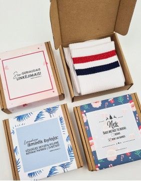 Socks Gift set for HER "Stripes" CONTE - 2