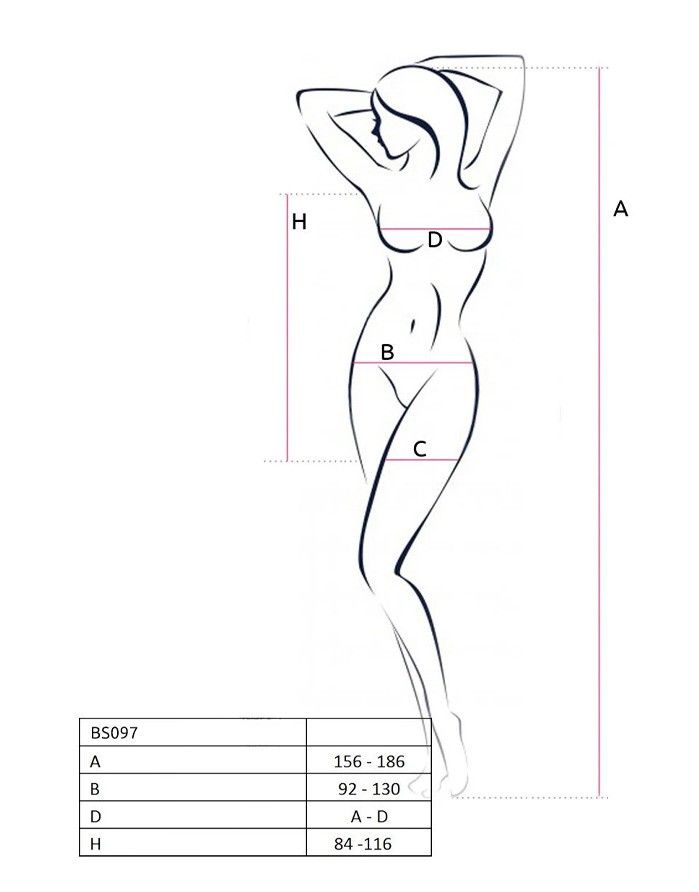 Body dress "Adrianna Black" PASSION - 3