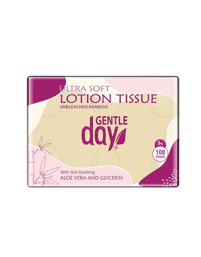 Papīra kabatlakatiņi ar alveju un glicerīnu, 100 gab GENTLE DAY - 1