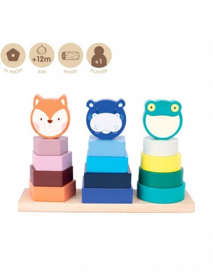 Toy Set "Animal Towers" MILAN - 1
