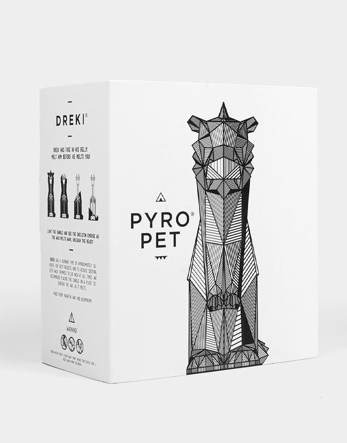 Svece PYRO PET "Dreki Black" 54° CELSIUS - 5