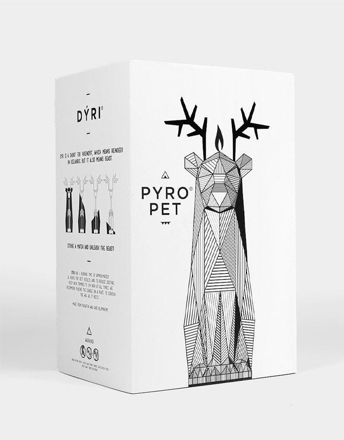 Candle PYRO PET "Dyri White" 54° CELSIUS - 4
