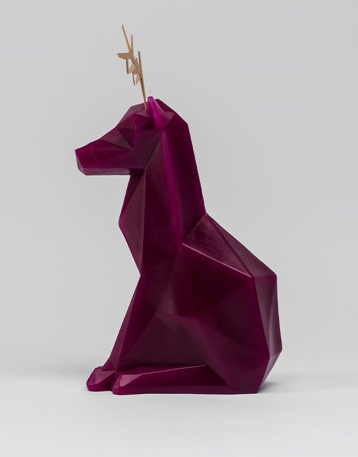 Candle PYRO PET "Dyri Burgundy" 54° CELSIUS - 3