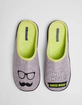 Men's slippers "Take out the suit"