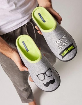 Men's slippers "Take out the suit"