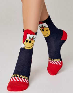 Women's socks "Warm X-MAS Smile"