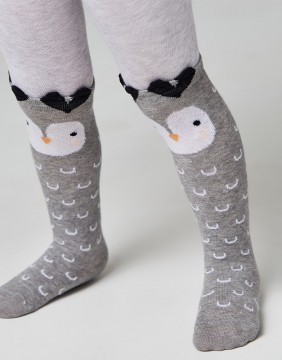 Tights for children ''Grey Owl"